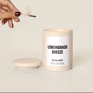 Homesick Lemongrass Breeze Candle - Cream